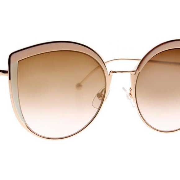 FENDI FF0290/S PINK ROSE GOLD AUTHENTIC SUNGLASSES - Picture 3 of 10
